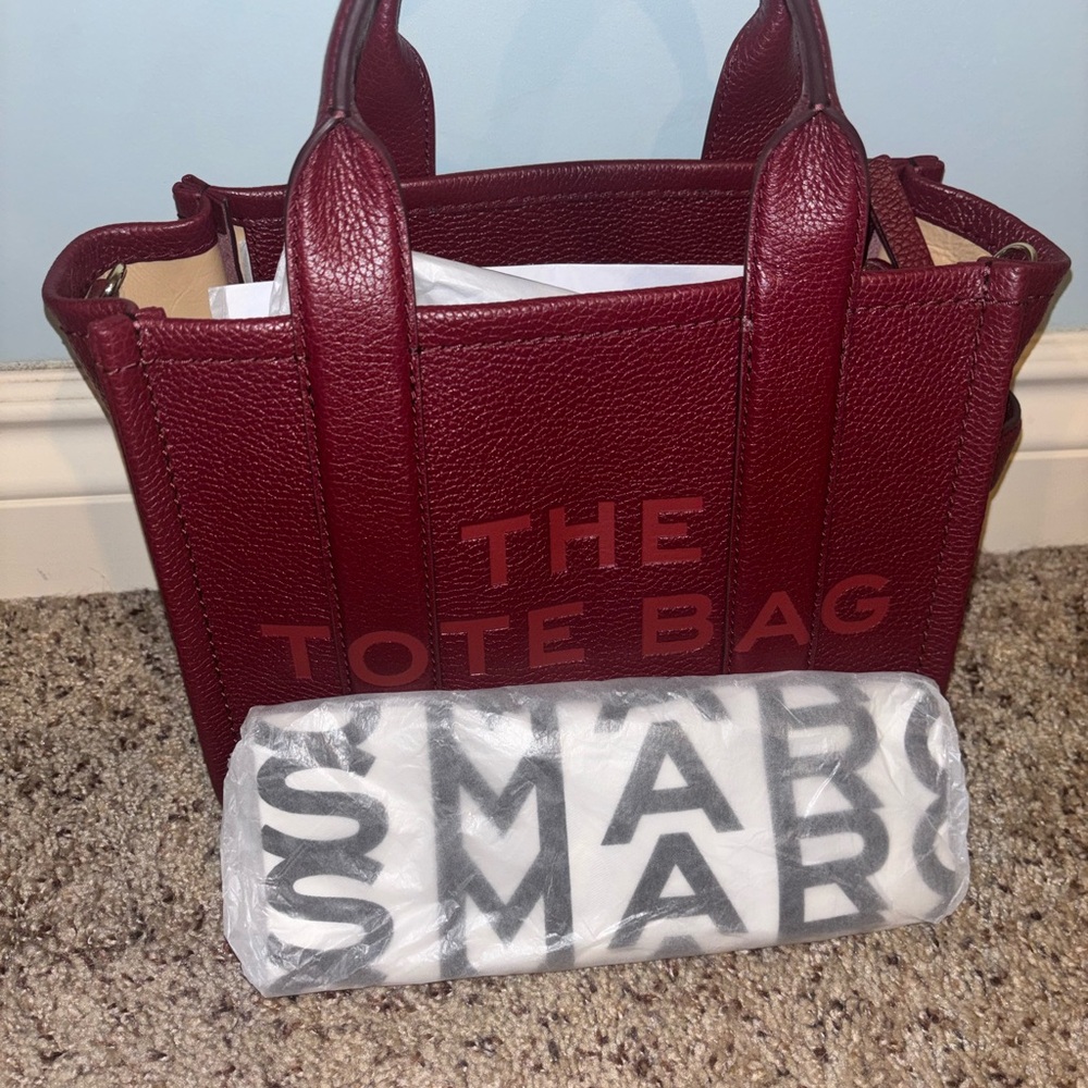 Marc Jacobs Deep Red Tote Bag